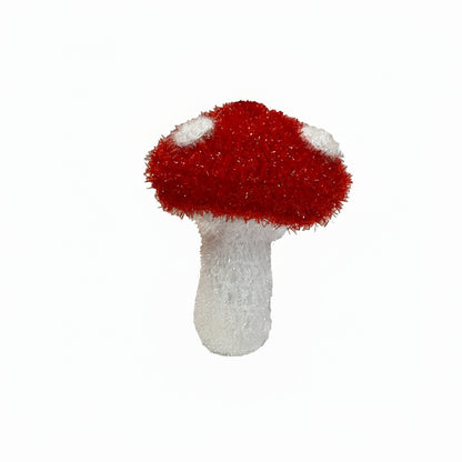 red mushroom dish scrubber sponge