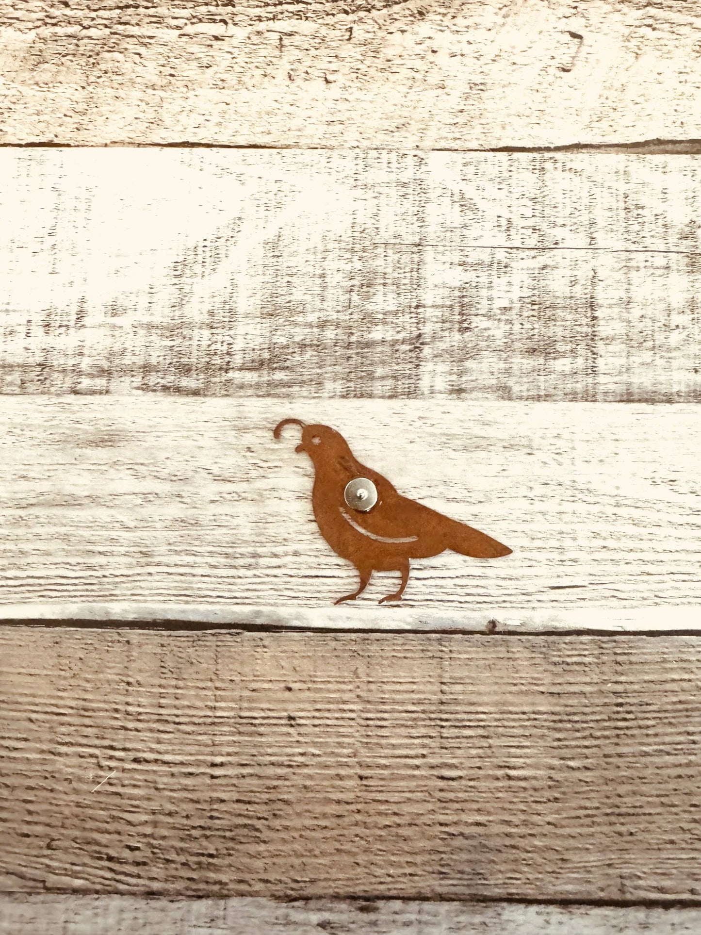 Quail Metal Hat Pin