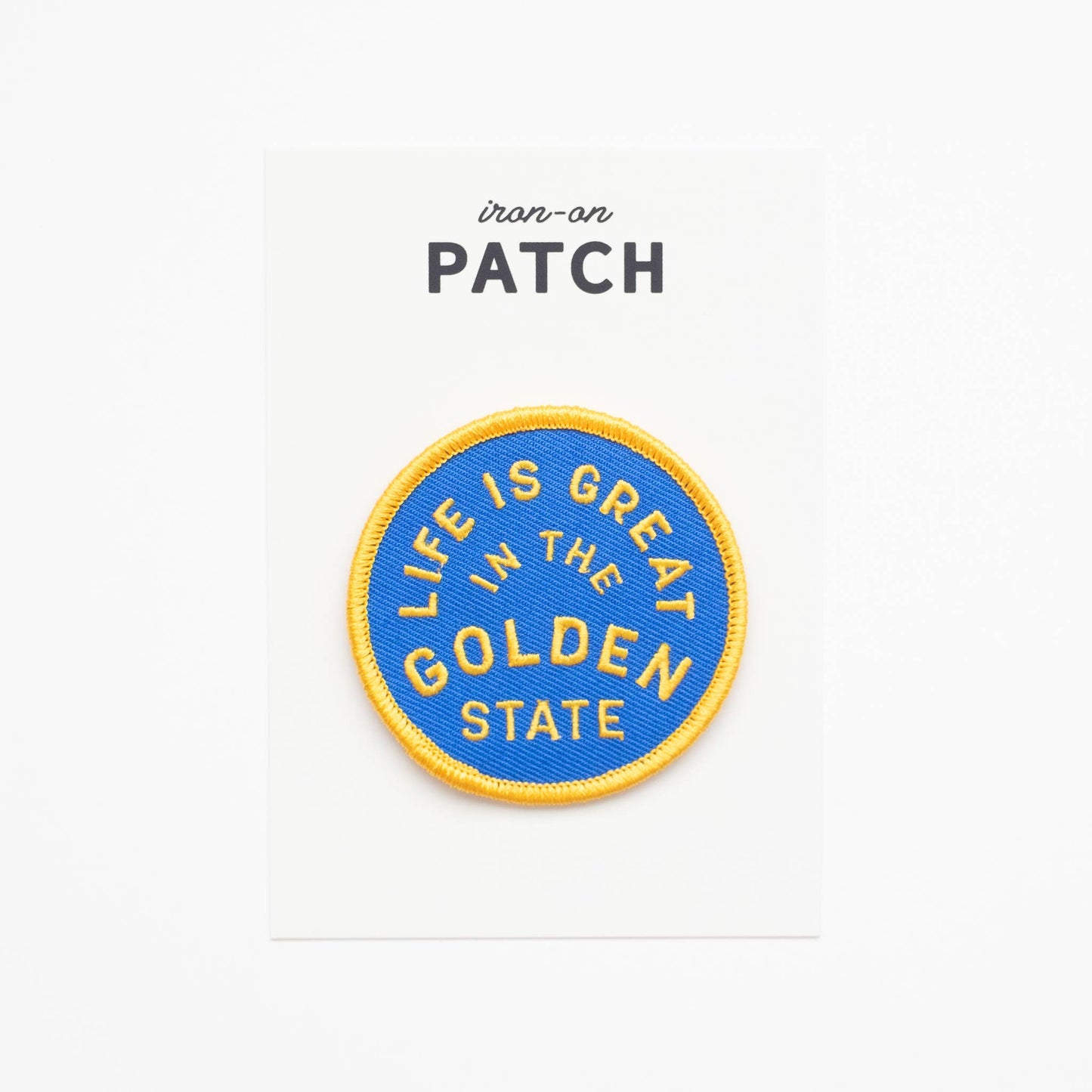 Golden State Embroidered Iron-On Patch