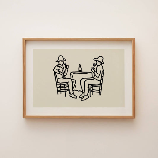 Cowboys & Wine Art Print