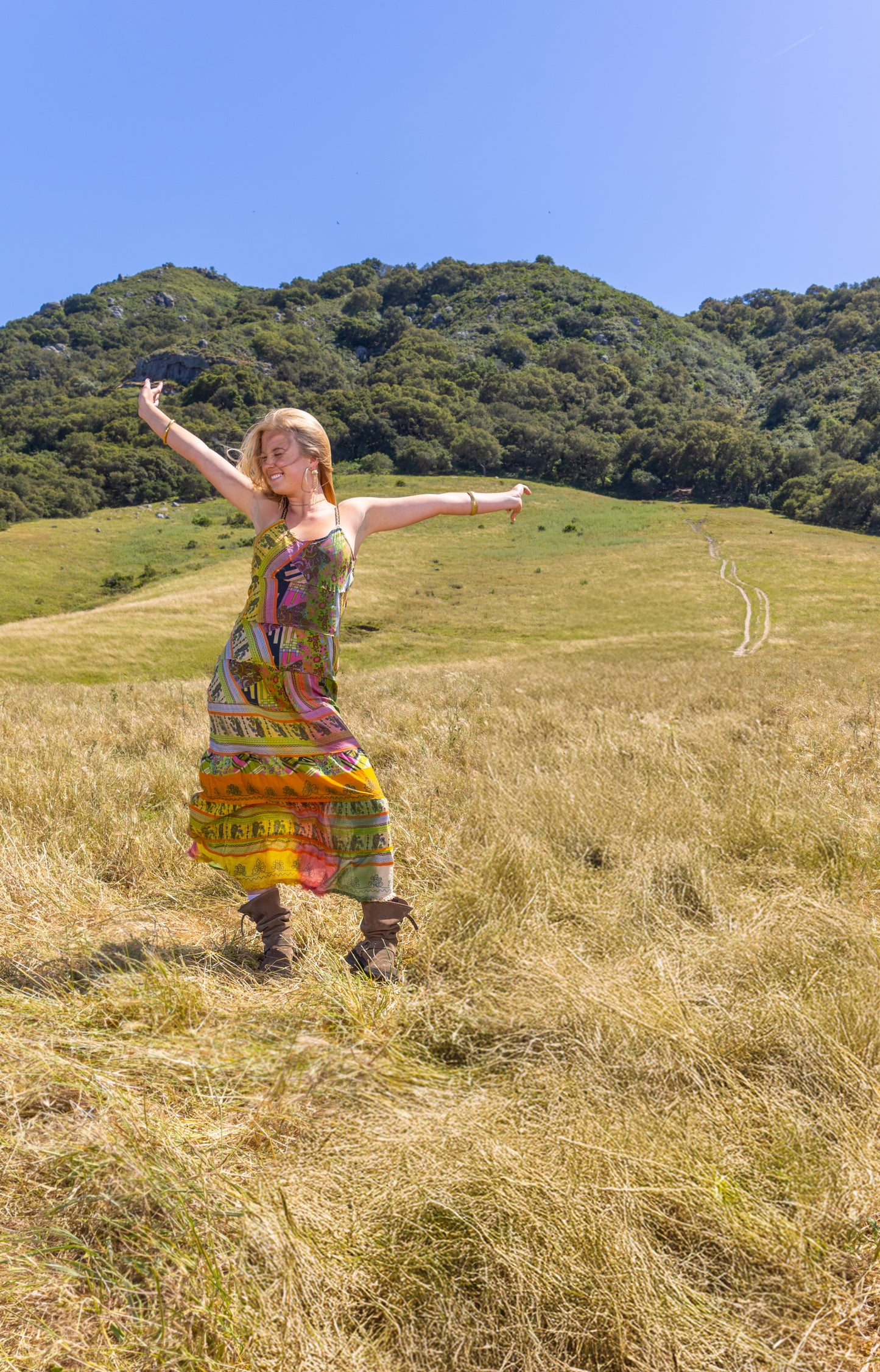 Green Patchwork Dress