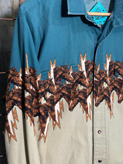 Vintage Lightning Horse Shirt