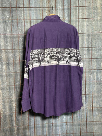 Vintage Purple Wrangler Rodeo Shirt