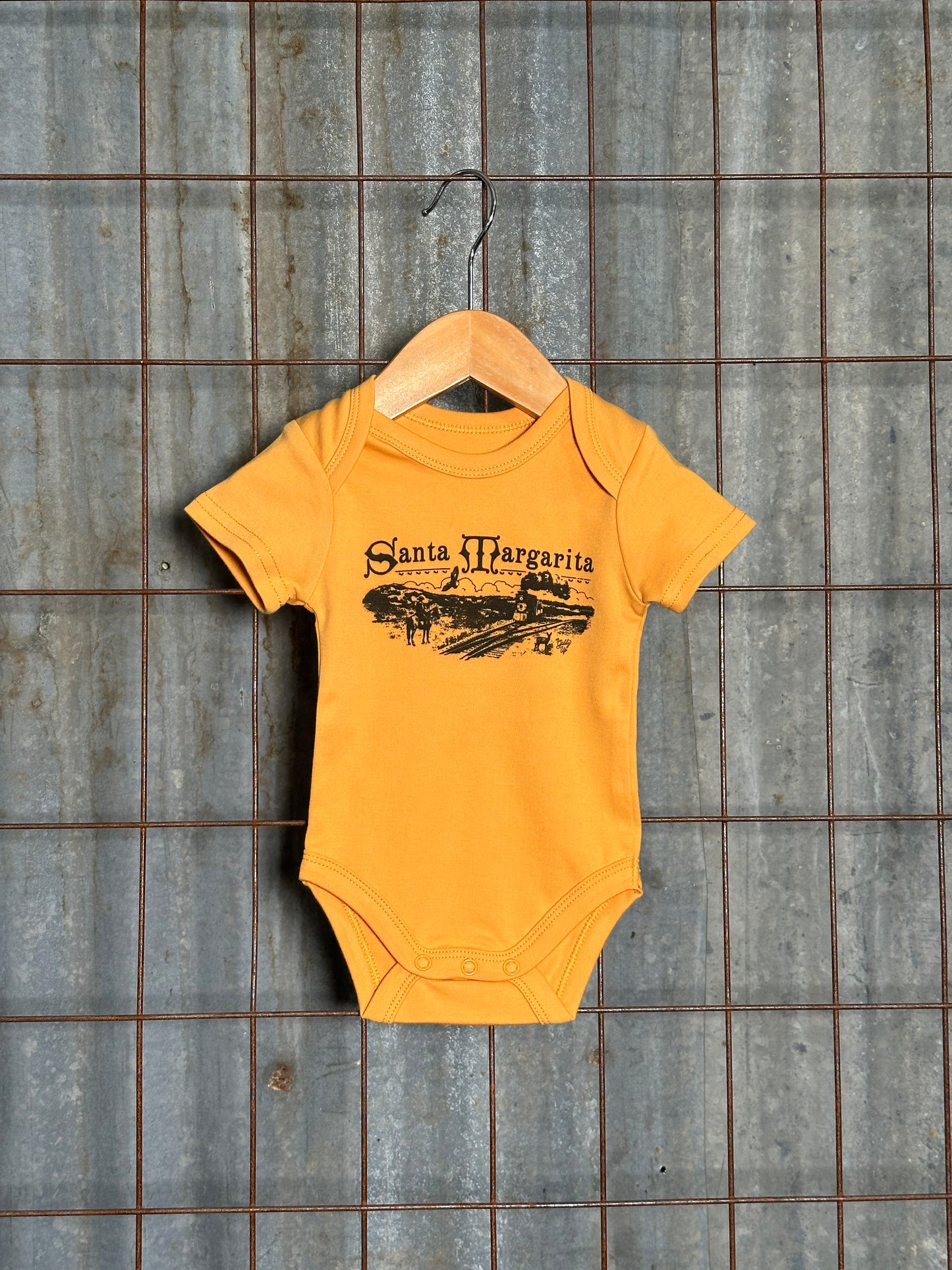 Santa Margarita Train Baby Onesie