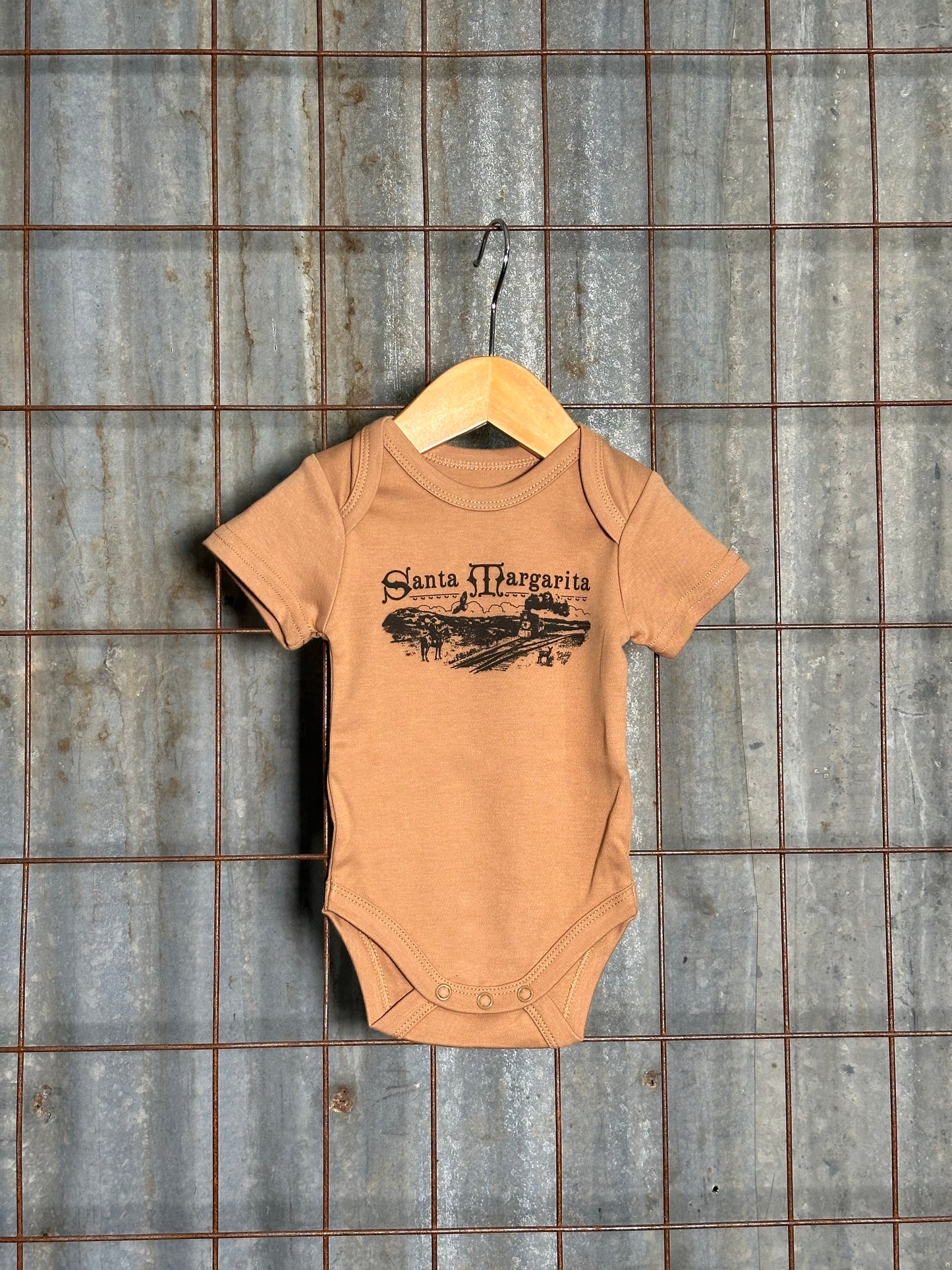 Santa Margarita Train Baby Onesie