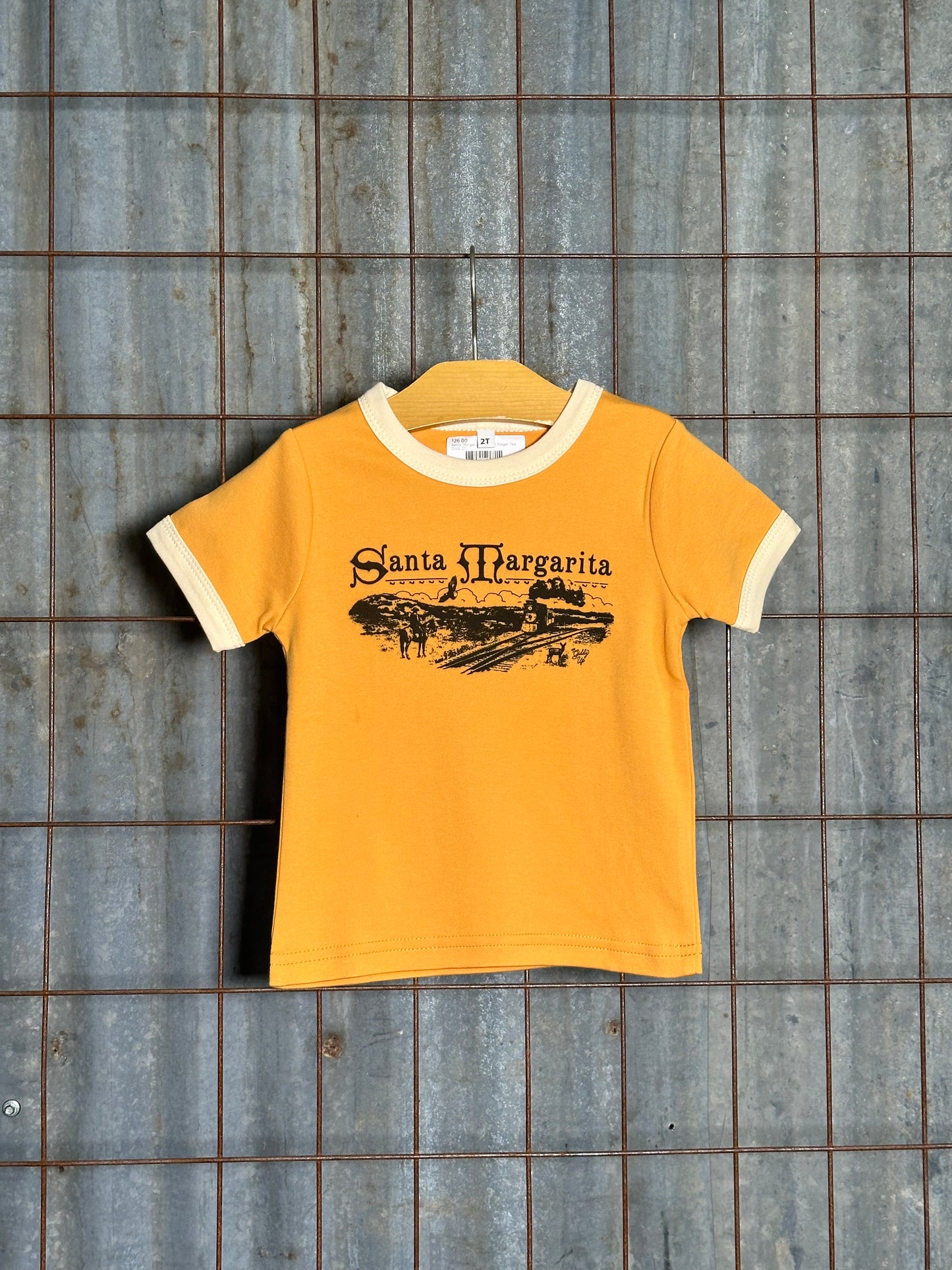 Santa Margarita Train Tot Ringer Tee