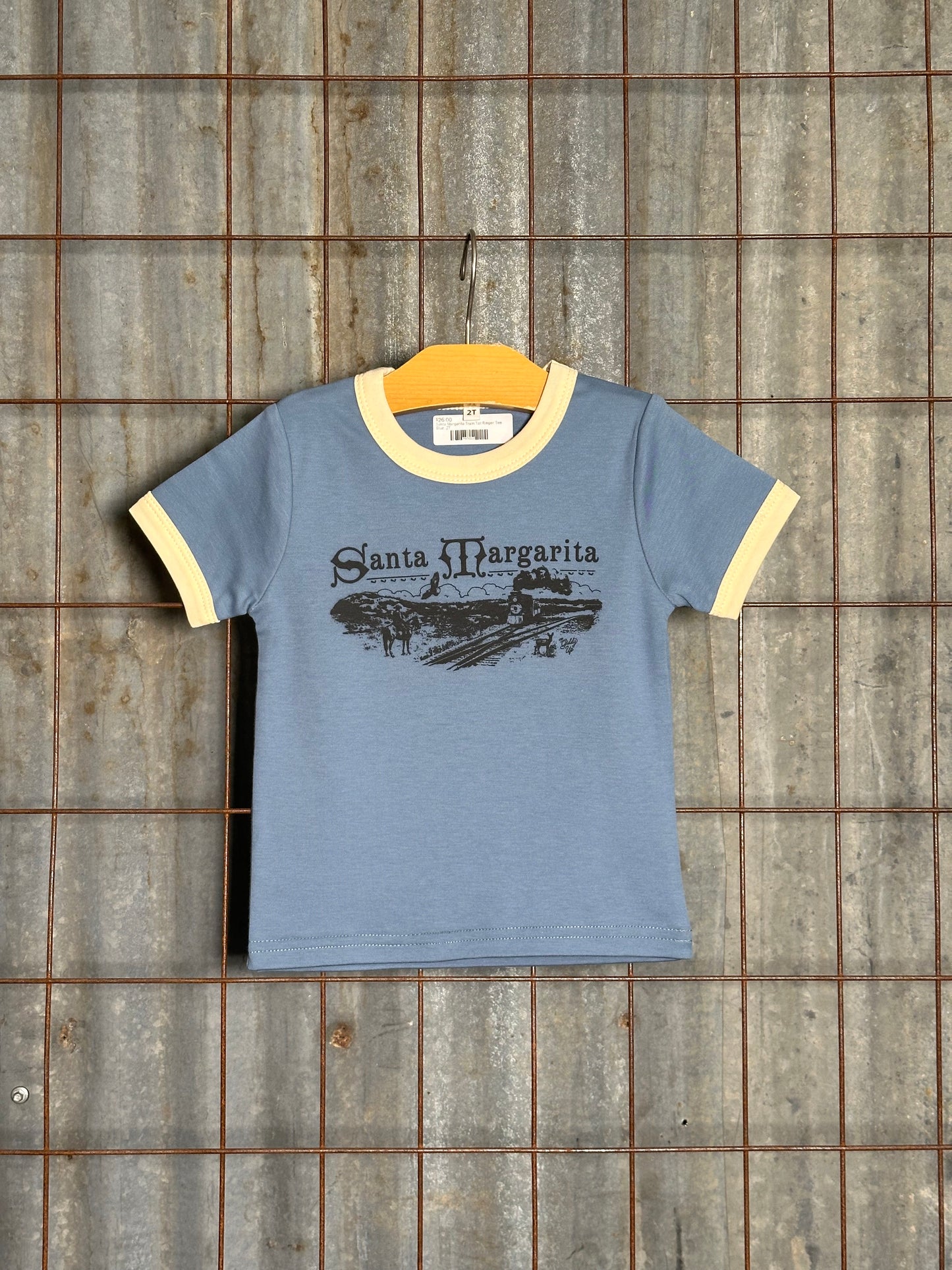 Santa Margarita Train Tot Ringer Tee