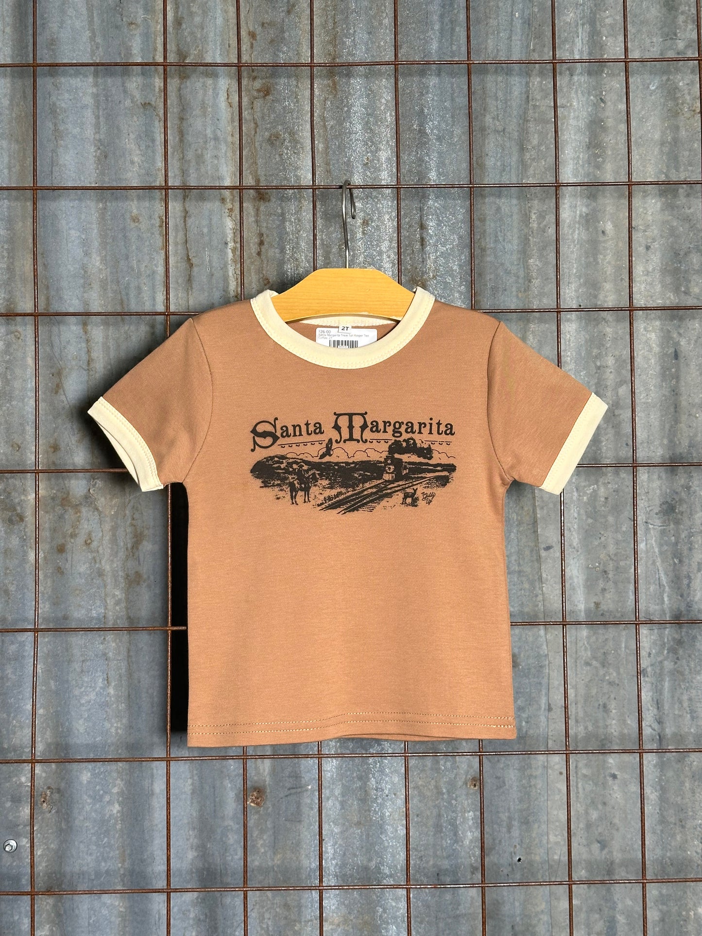 Santa Margarita Train Tot Ringer Tee