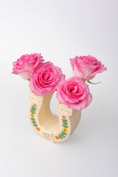 Horseshoe Ceramic Vase