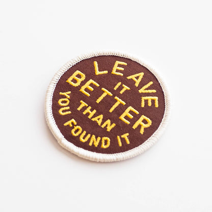 Leave It Better Iron-On Patch