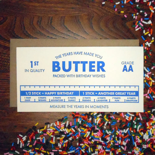 Butter Birthday Card