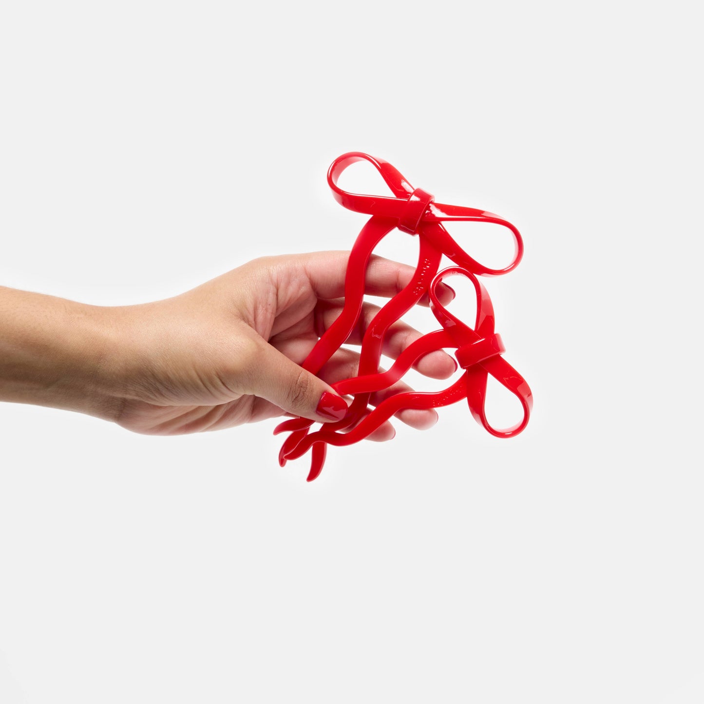 Bow Hair Pin Red
