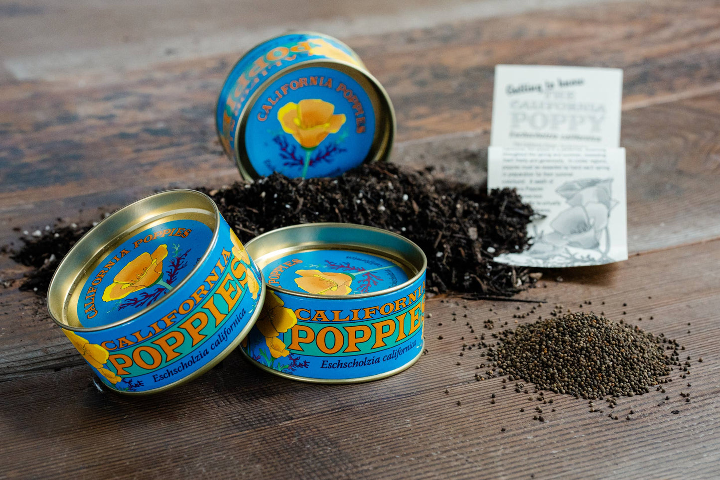 California Poppy Flower Seeds Grow Kit