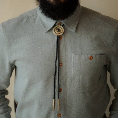 Brass Mesa Bolo Tie