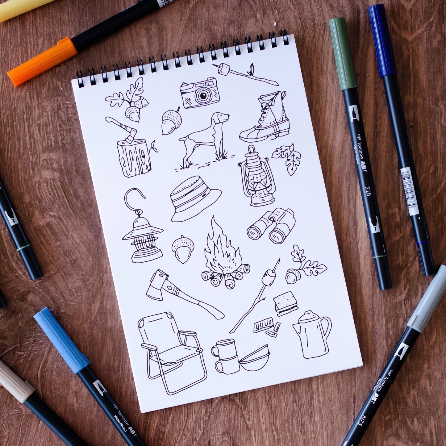 Outdoor Adventure Coloring Book