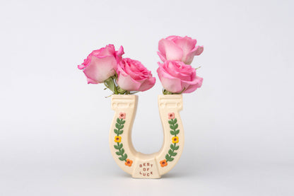 Horseshoe Ceramic Vase