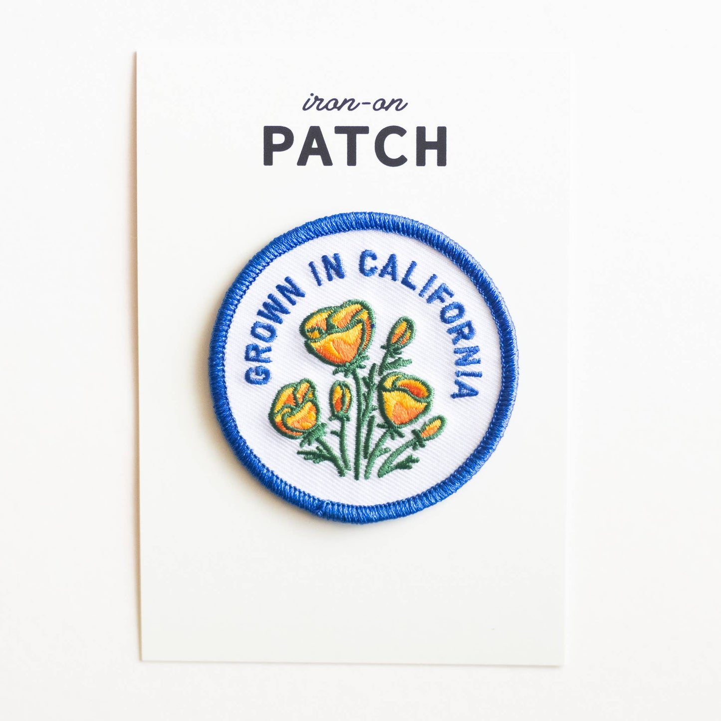 Grown In Californ Iron-On Patch