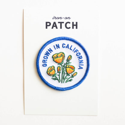 Grown In Californ Iron-On Patch