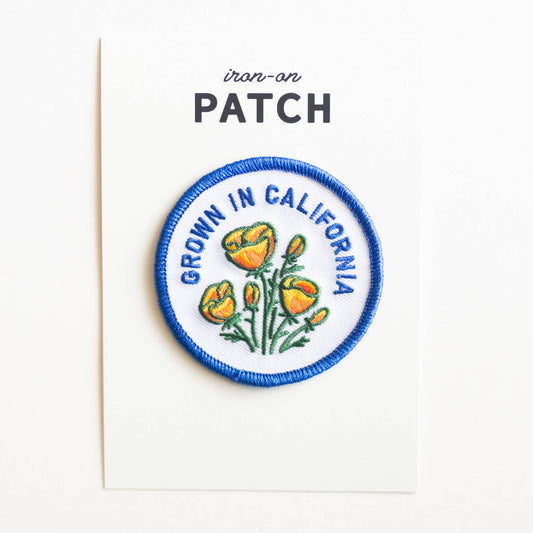Grown In Californ Iron-On Patch
