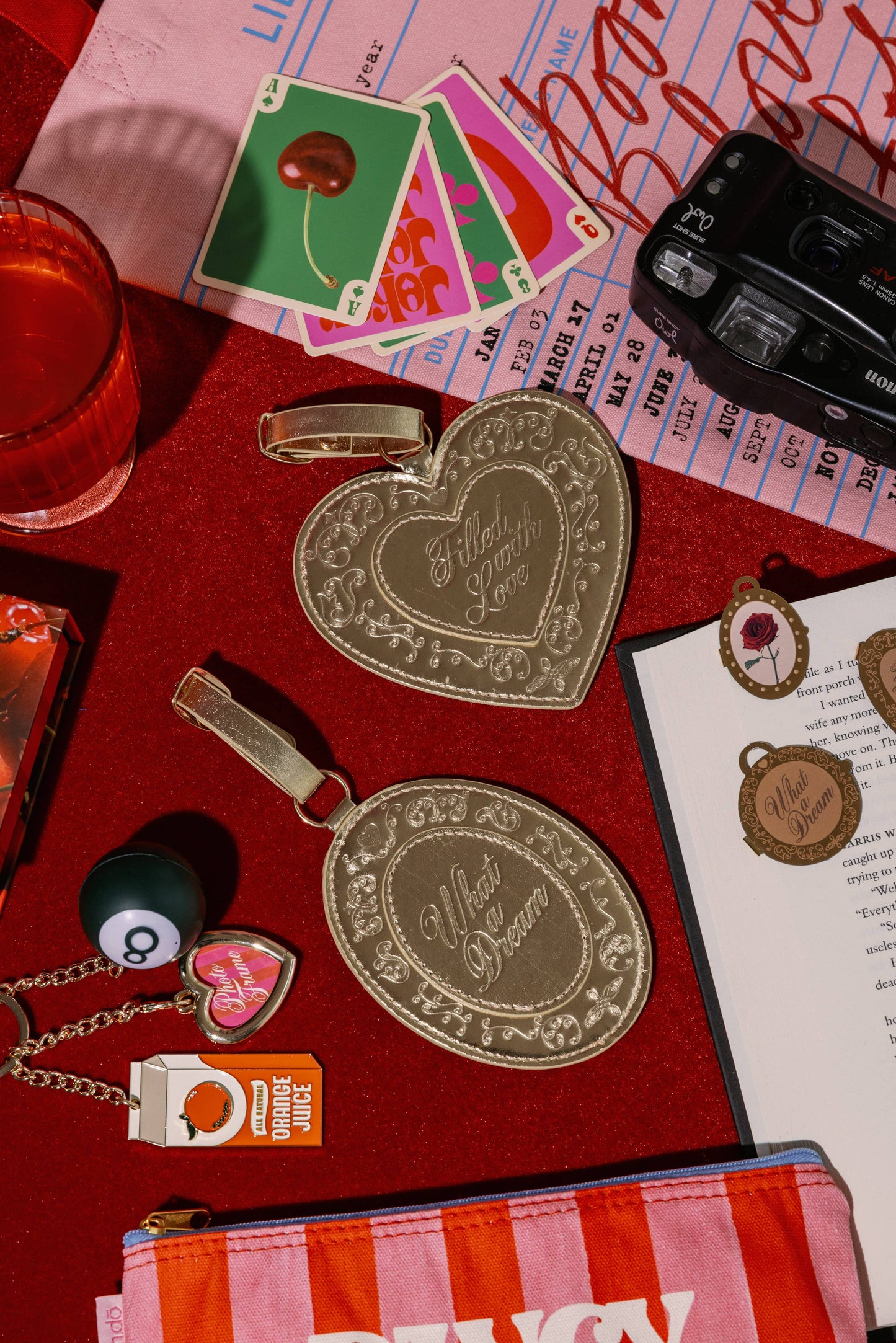 Lovely Locket Luggage Tag Set