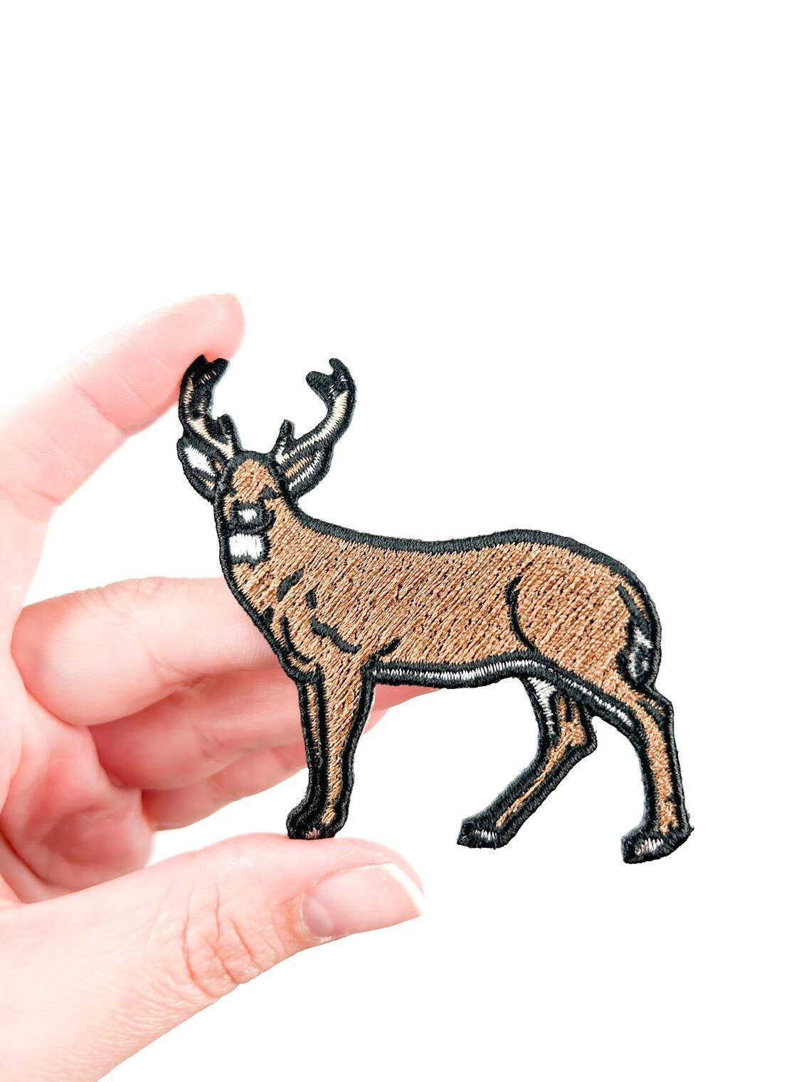 Deer Embroidered Iron On Patch