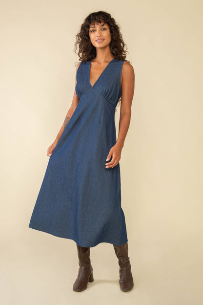 Denim Midi Dress