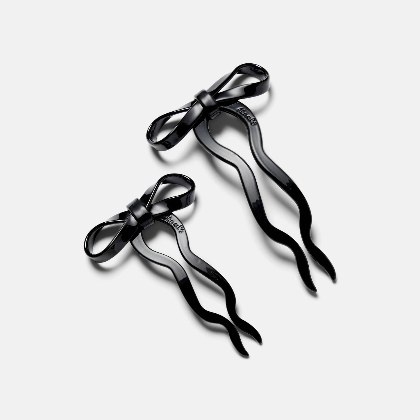 Bow Hair Pin Black