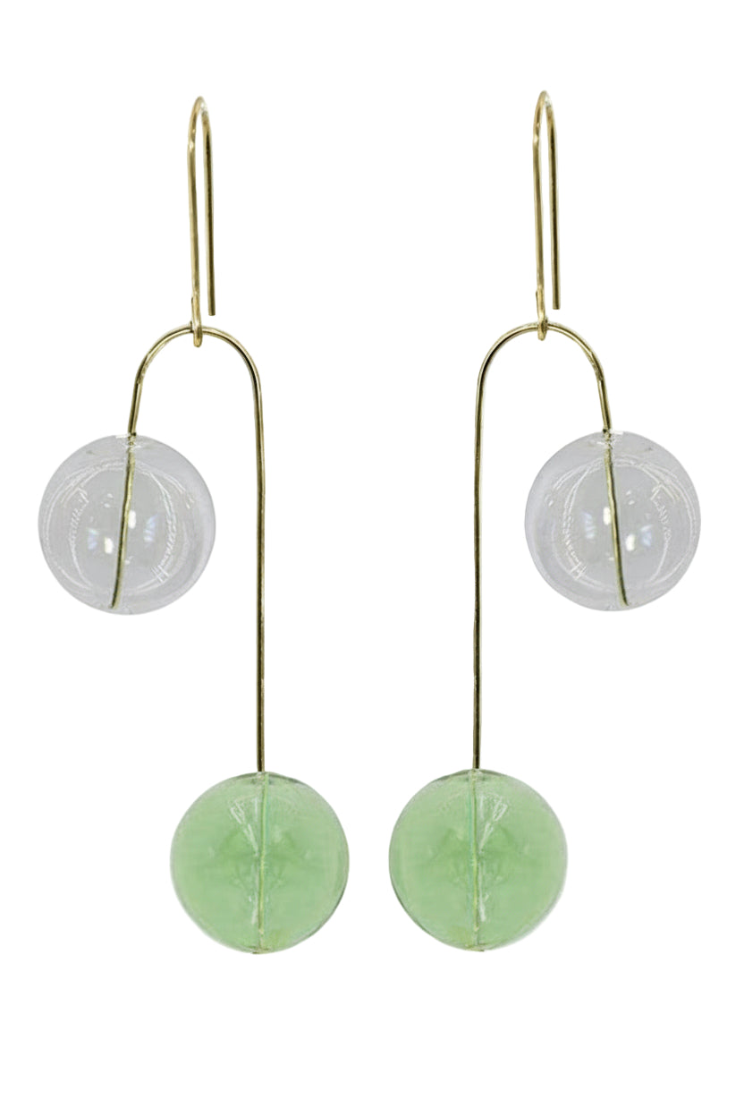Hand Blown Glass Balance Earrings