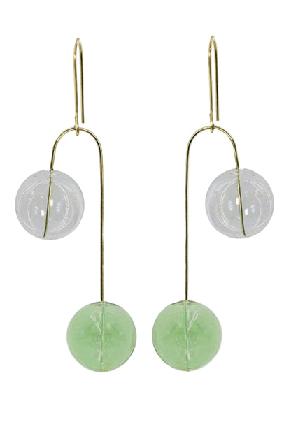 Hand Blown Glass Balance Earrings