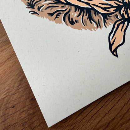 Golden Retriever Cowdog - Signed Art Print