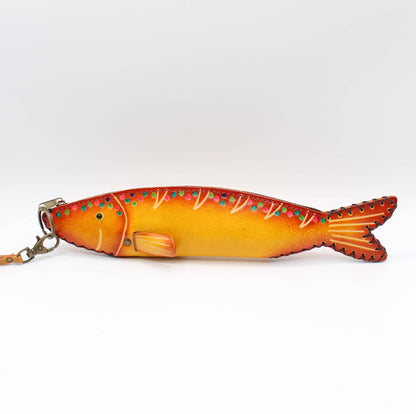 Handmade Leather Fish Pouch