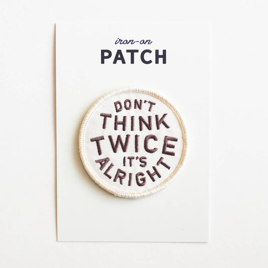 Don't Think Twice Bob Dylan Iron-On Patch