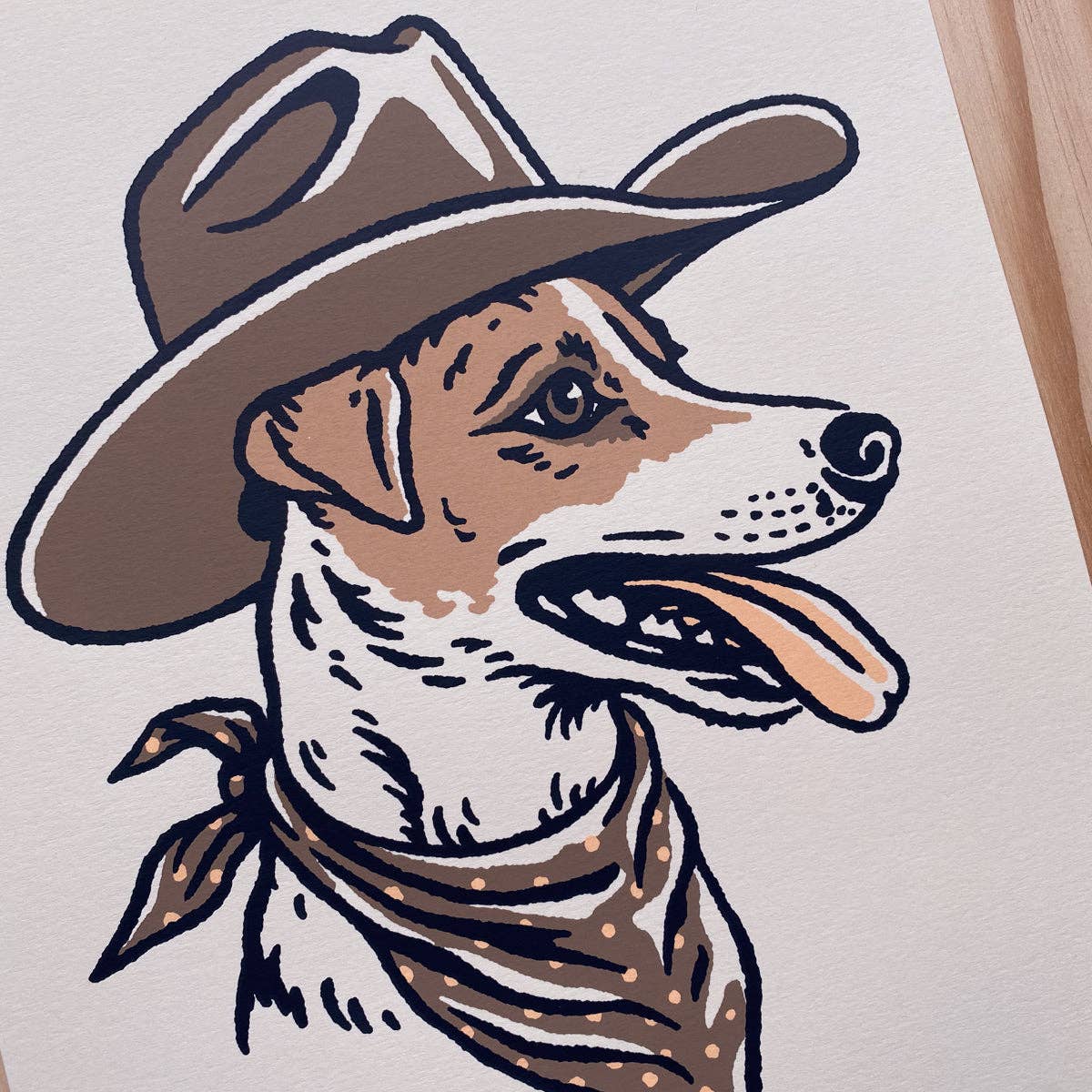 Jack Russell Cowdog - Signed Art Print