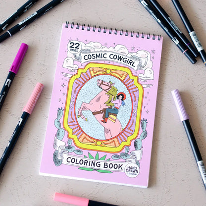 Cosmic Cowgirl Coloring Book
