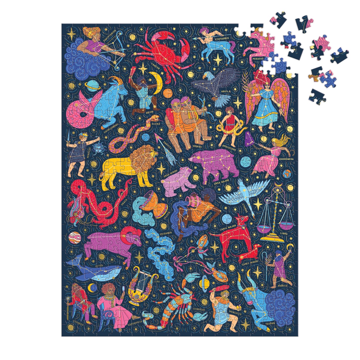 Stargazing Constellation 500 Piece Book Puzzle