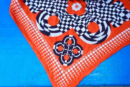 Orange Black White Bandana of the Month