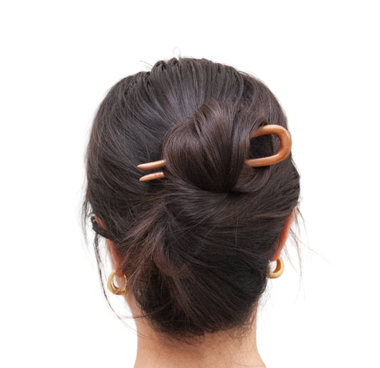 Wood Minimal Hair Stick