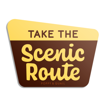 Scenic Route Sticker