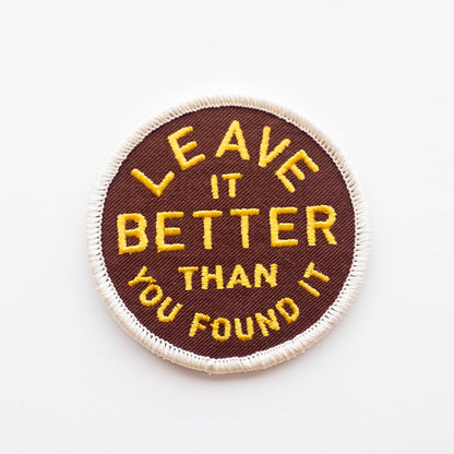 Leave It Better Iron-On Patch