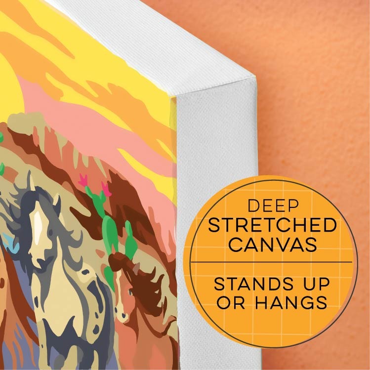 Paint by Numbers Kit Wild Horses
