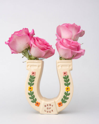 Horseshoe Ceramic Vase