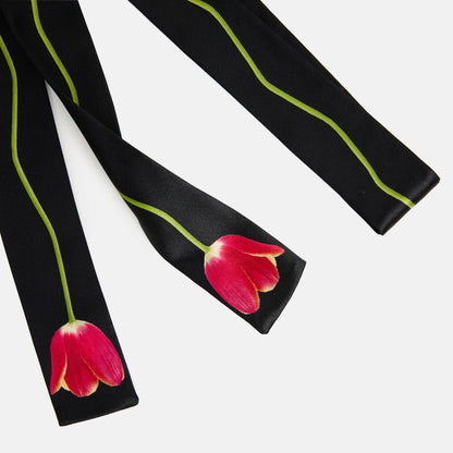 Tulip Silk Tie + Scrunchie Set