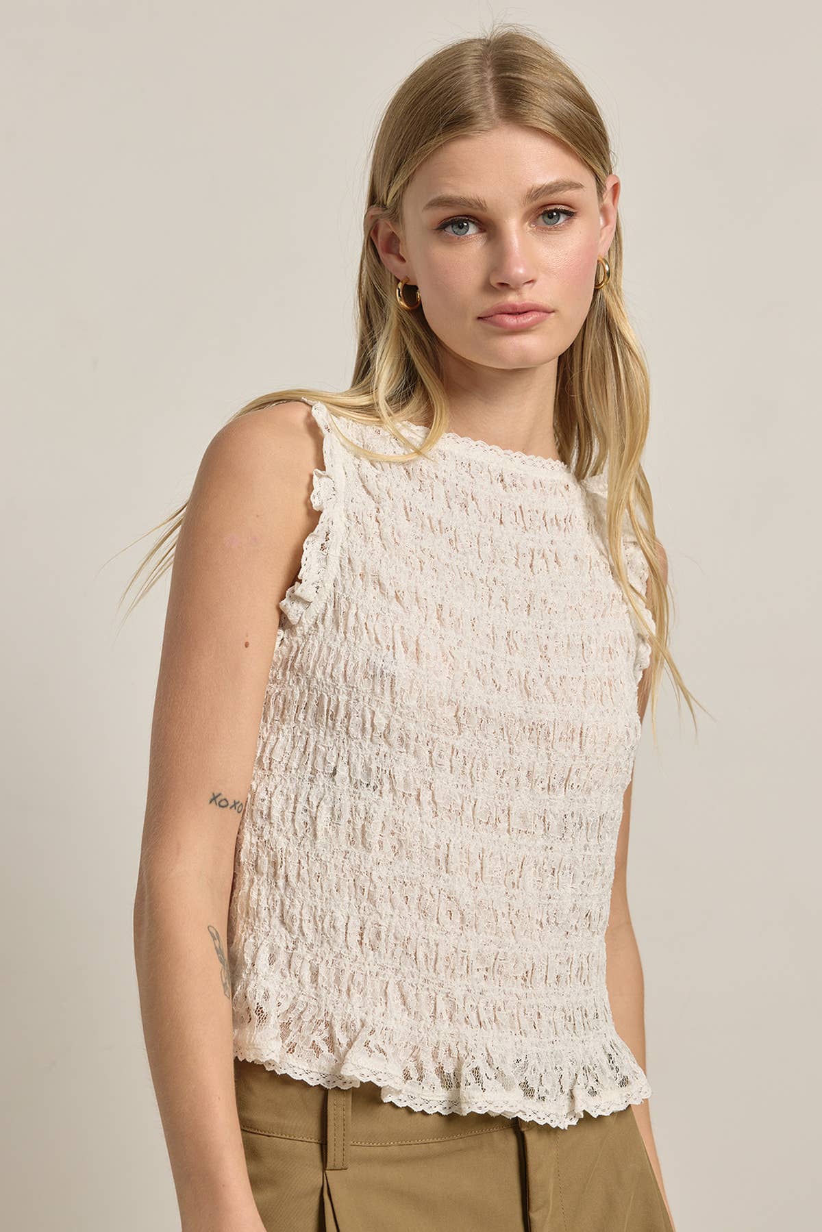 Lacey Smocked Top
