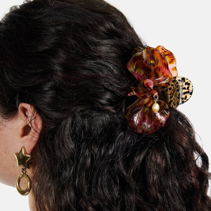 Orchid Claw Clip