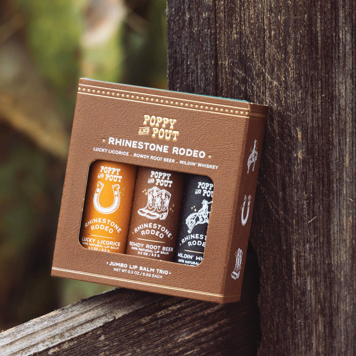 Rhinestone Rodeo Lip Balm Trio Gift Set