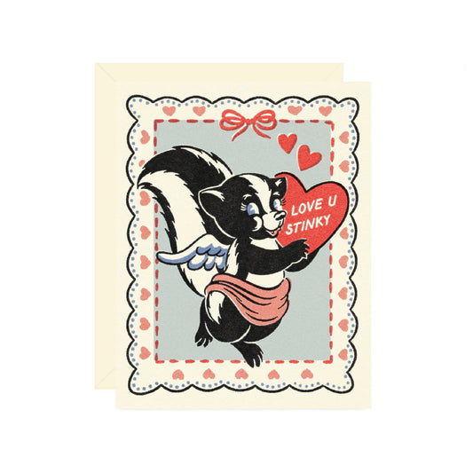 Love You Stinky Skunk Card