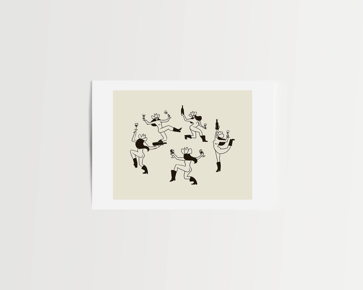 Cowgirl Dance Art Print