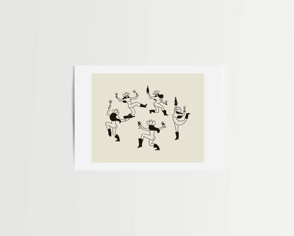 Cowgirl Dance Art Print