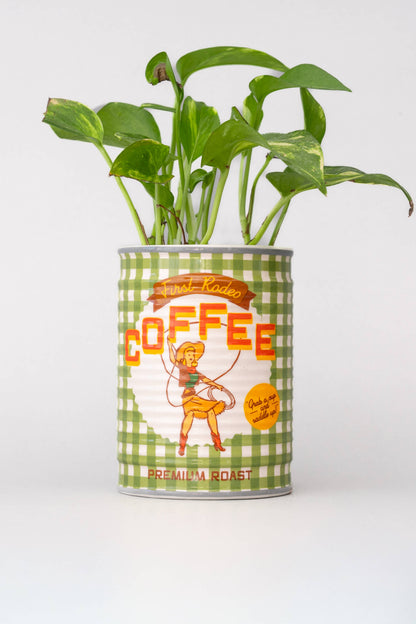 Cowgirl Coffee Ceramic Planter