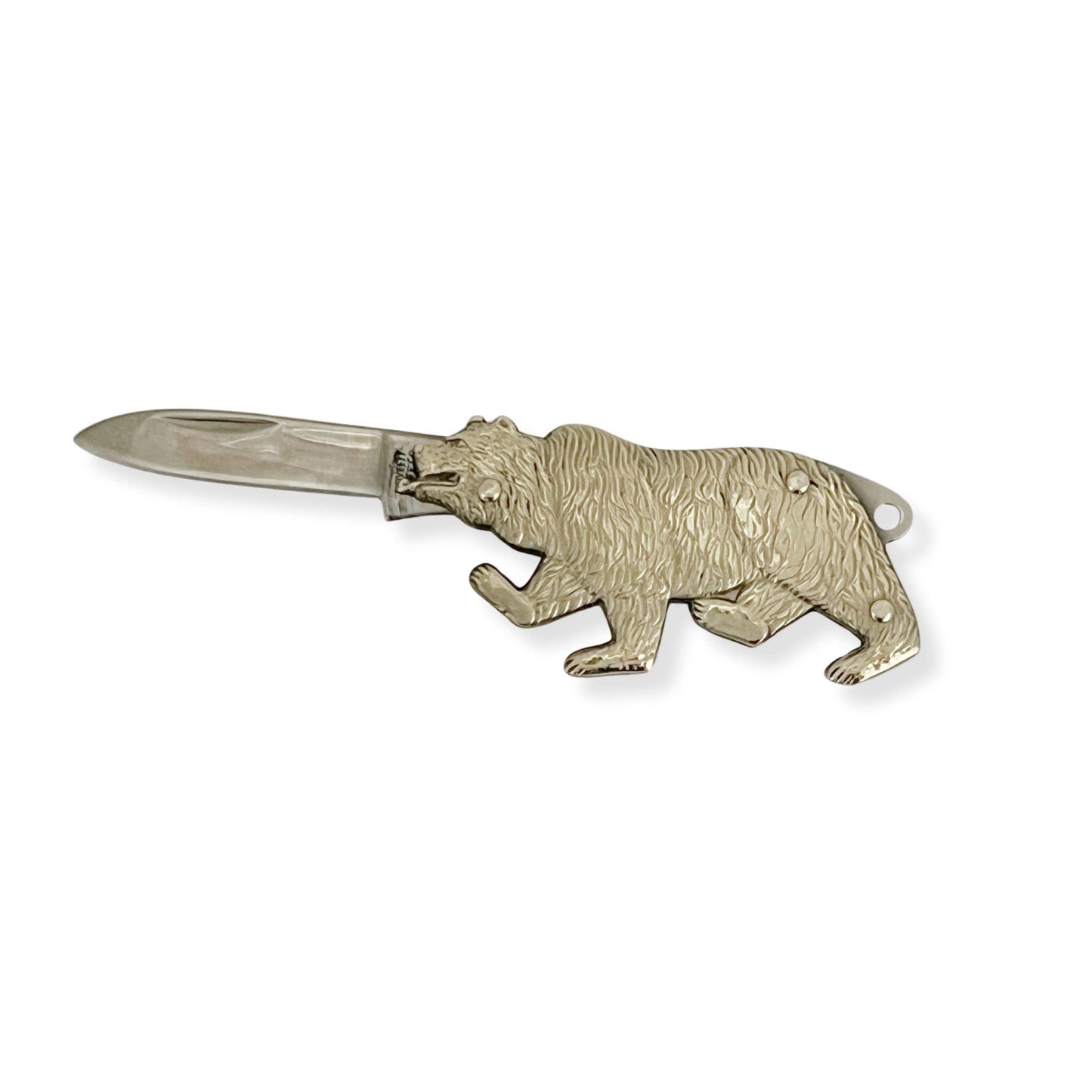 Bear Brass Pocket Knife